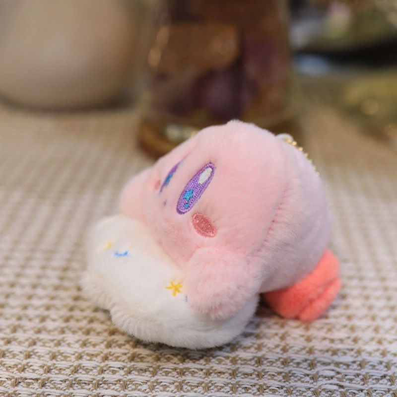 10CM Star Kirby Cartoon Keychain 3pcs set Random 1pcs Kawaii Anime Figures Kirby Stuffed Plush Toys 1 - Kirby Plush
