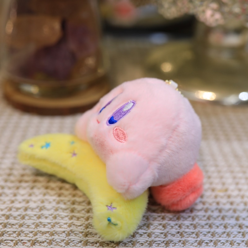10CM Star Kirby Cartoon Keychain 3pcs set Random 1pcs Kawaii Anime Figures Kirby Stuffed Plush Toys 2 - Kirby Plush