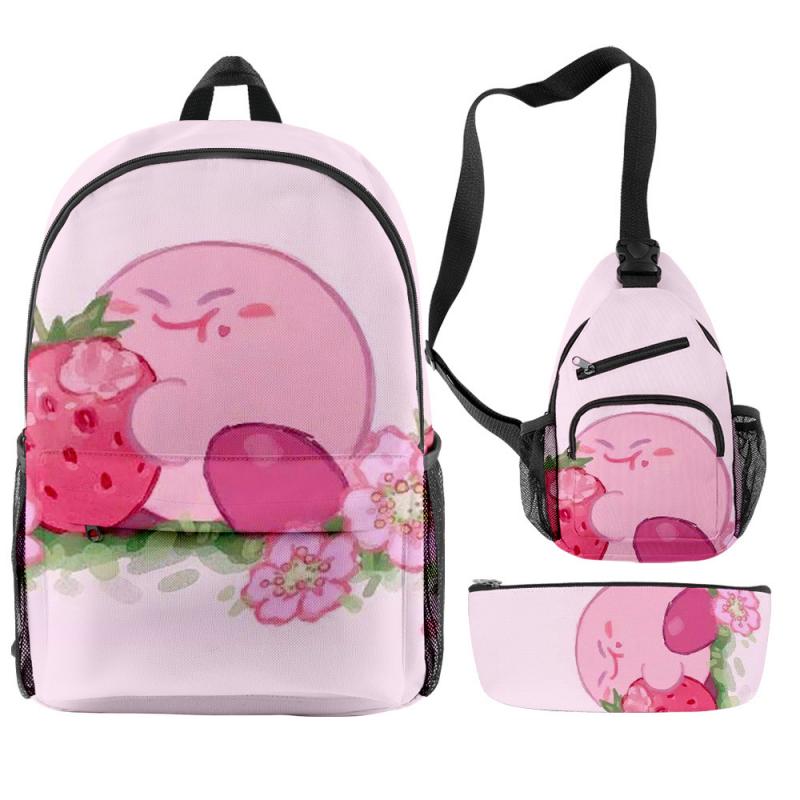 2023 NEW Anime Star Kabi Kirby Coin Purse 3D Children School Bags Kids Backpacks Kindergarten Chest 5 - Kirby Plush