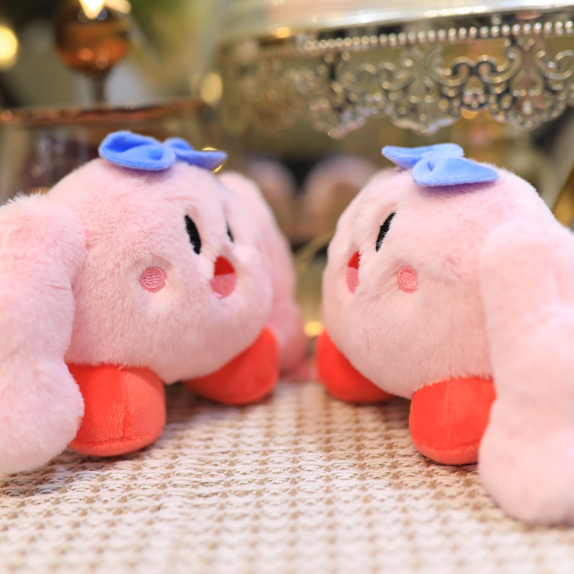 2023 New Kirby Keychain Stuffed Plush Toys Kawaii Muscle Kirby Cotton Cartoon Plush Dolls Soft Peluche 3 - Kirby Plush