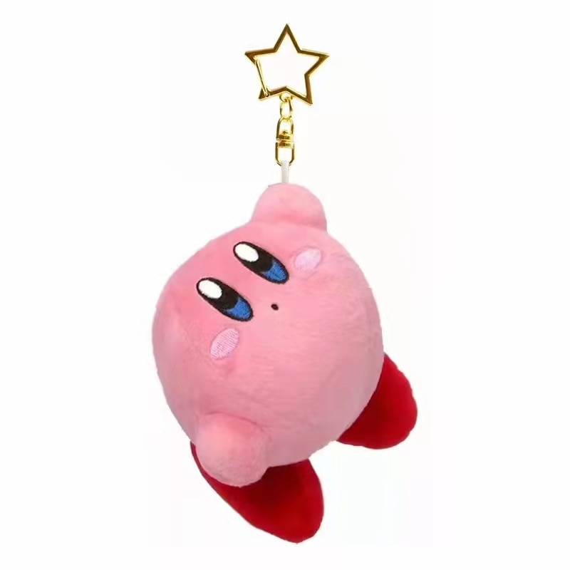 2023 Star Kirby Keychain Children Keyring Kawaii Plush Toys Pink Kirby Keychains Girls Pendant Key Chain 5 - Kirby Plush