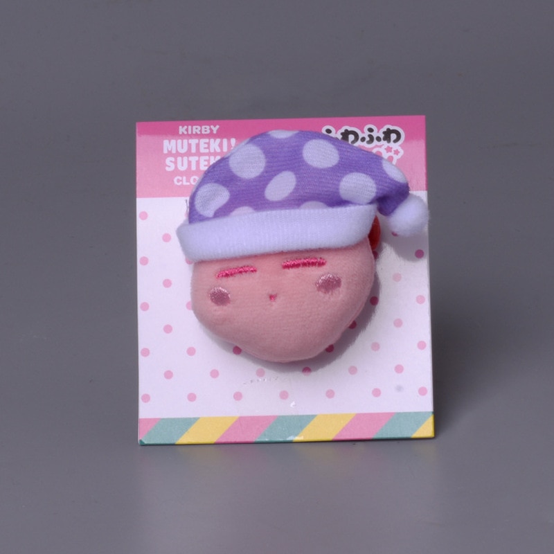 4cm Cartoon Anime Figure Star Kirby Stuffed Plush Toy Kawaii Cute Soft Plushie Doll Toys Badge 3 - Kirby Plush