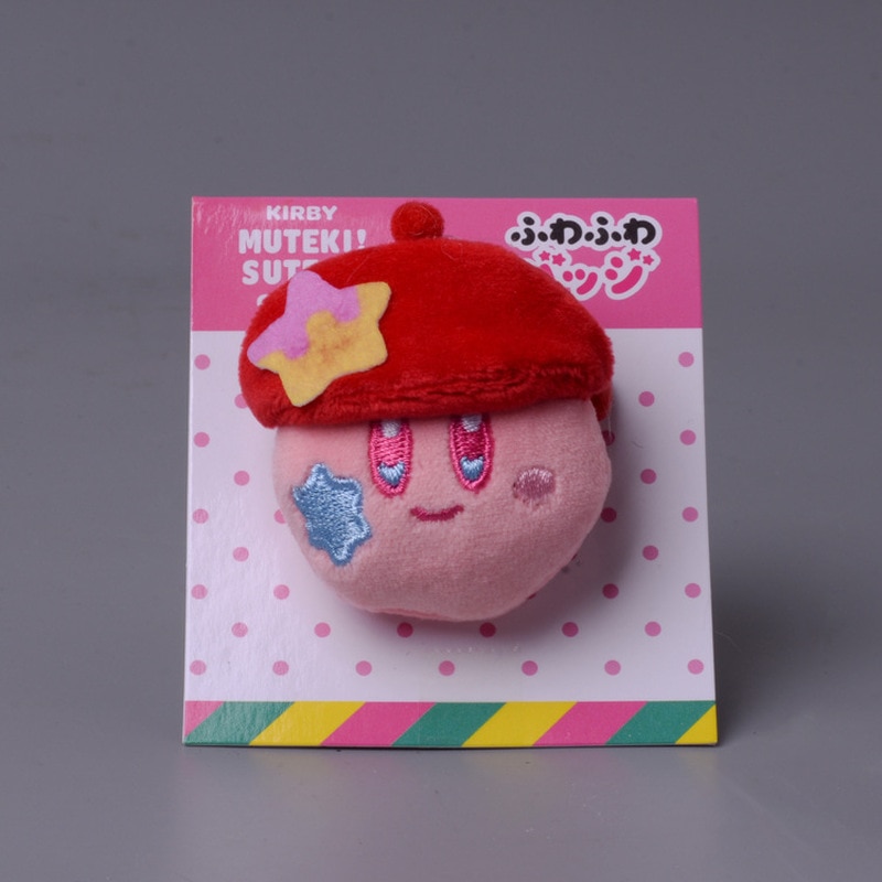 4cm Cartoon Anime Figure Star Kirby Stuffed Plush Toy Kawaii Cute Soft Plushie Doll Toys Badge 4 - Kirby Plush