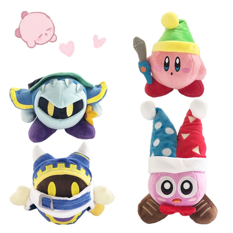 Anime Cute Cartoon Stars Kirby Meta Knight Cosplay Clown Kawaii Plush Toys Cute Animals Stuffed Plushie - Kirby Plush