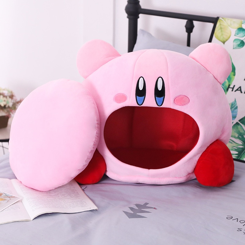 Anime Games Kirby Peripheral Plush Doll Funny Nap Pillow Soft Pet Cat Nest Kawaii Stuffed Toy 5 - Kirby Plush