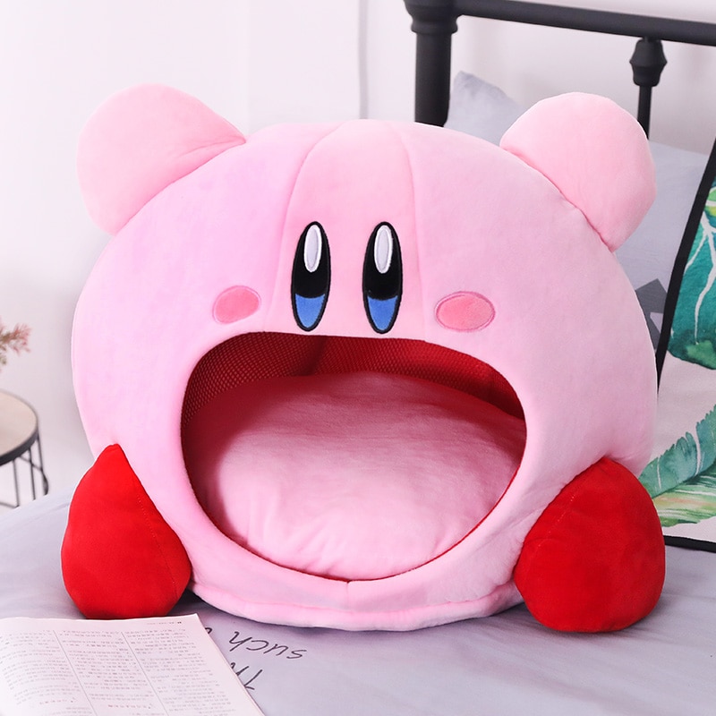 Anime Games Kirby Peripheral Plush Doll Funny Nap Pillow Soft Pet Cat Nest Kawaii Stuffed Toy - Kirby Plush