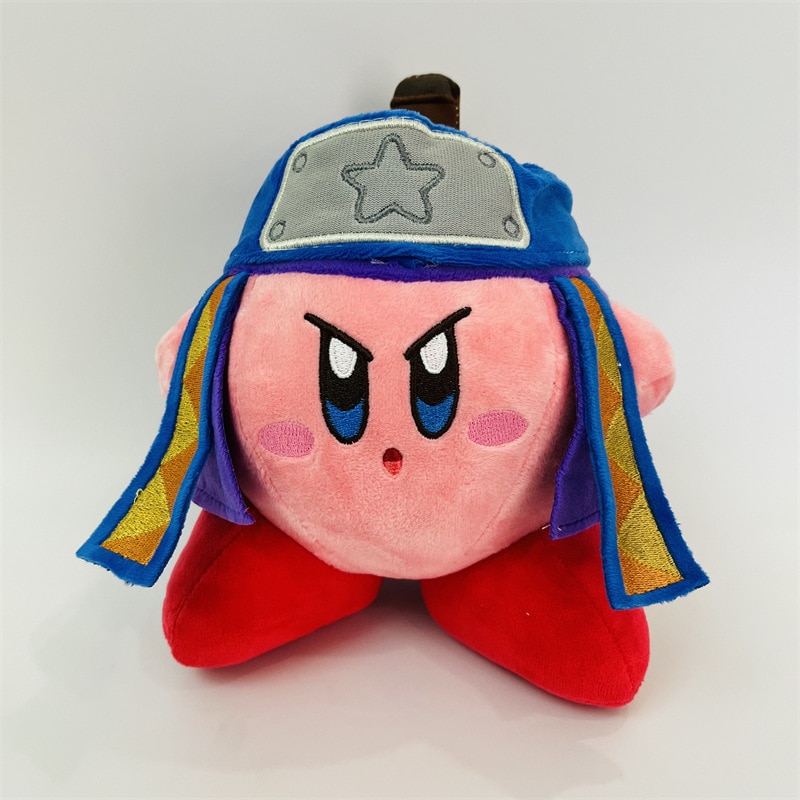 Anime Plushie Kirby Plush Cosplay Swordsman Knight Narutos Chef Doctor Strawberry Soft Kawaii Pillows Toys Kids 4 - Kirby Plush