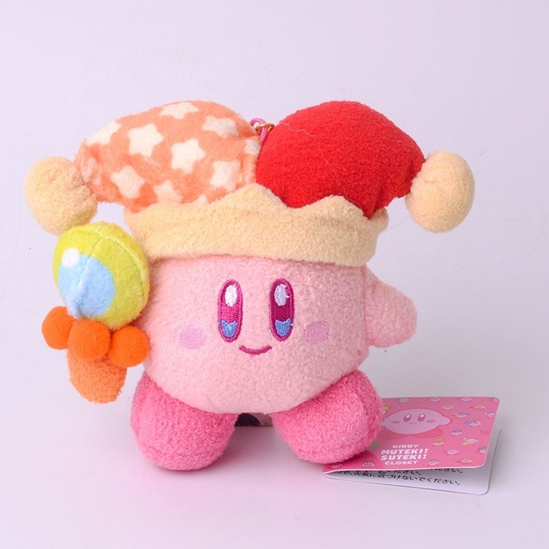 Cartoon Anime Stars Kirby Cosplay Ninja Plush Toys Keychain Kawaii Stuffed Plushie Soft Dolls Bag Pendant 5 - Kirby Plush
