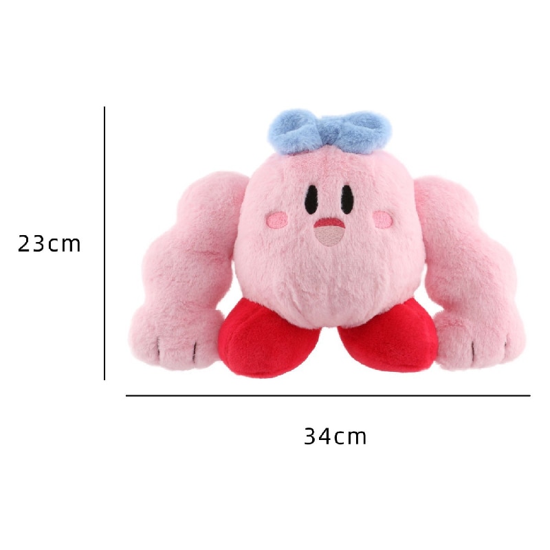 Cartoon Muscle Kirby Plush Toy Pillow Doll Stuffed Animal Children s Plushies Home Decoration Game Hercules 1 - Kirby Plush