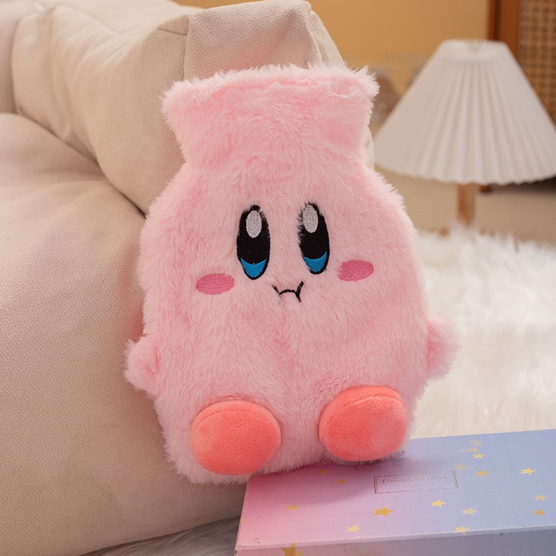 Cute Cartoon Pink Kirby Water Filling Hot Water Bottle with Plush Cover Hot Compress Hot Water 5 - Kirby Plush