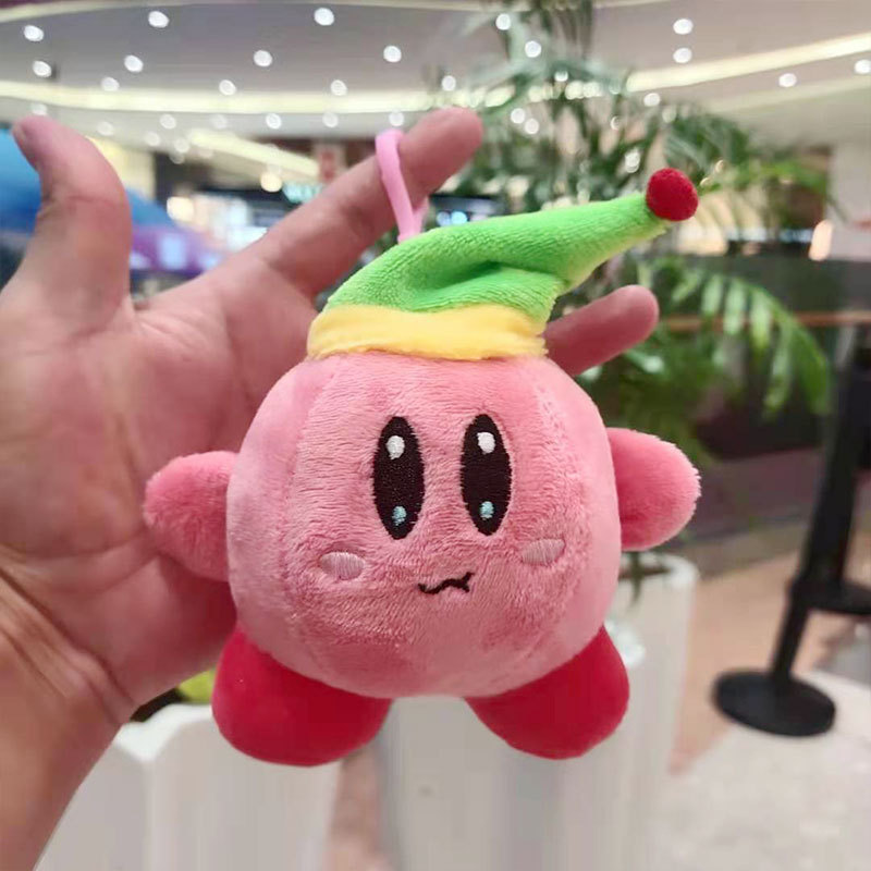 Cute Star Kirby Stuffed Plush Toy Cartoon Kirbys Figure Key Chain Pendant Kawaii Anime Toys Children 3 - Kirby Plush