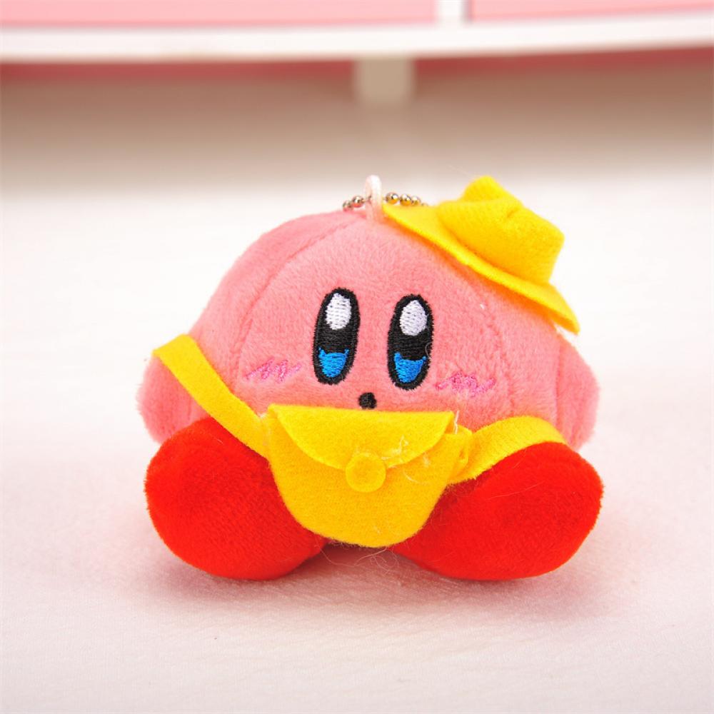 Japanese Plush Keychain Popular Cartoon Star Kirby Pink Girl Heart Plush Doll Toy Bag Pendant Cute 4 - Kirby Plush