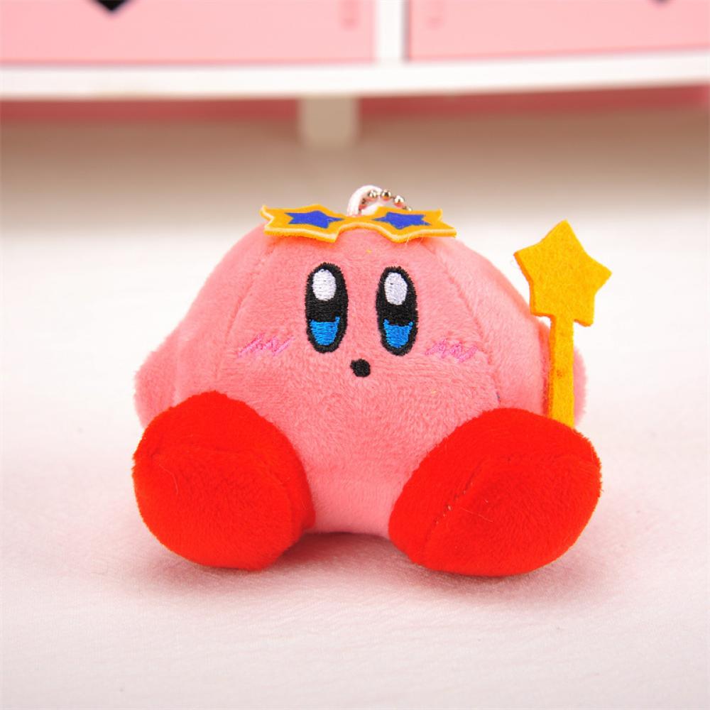 Japanese Plush Keychain Popular Cartoon Star Kirby Pink Girl Heart Plush Doll Toy Bag Pendant Cute 5 - Kirby Plush