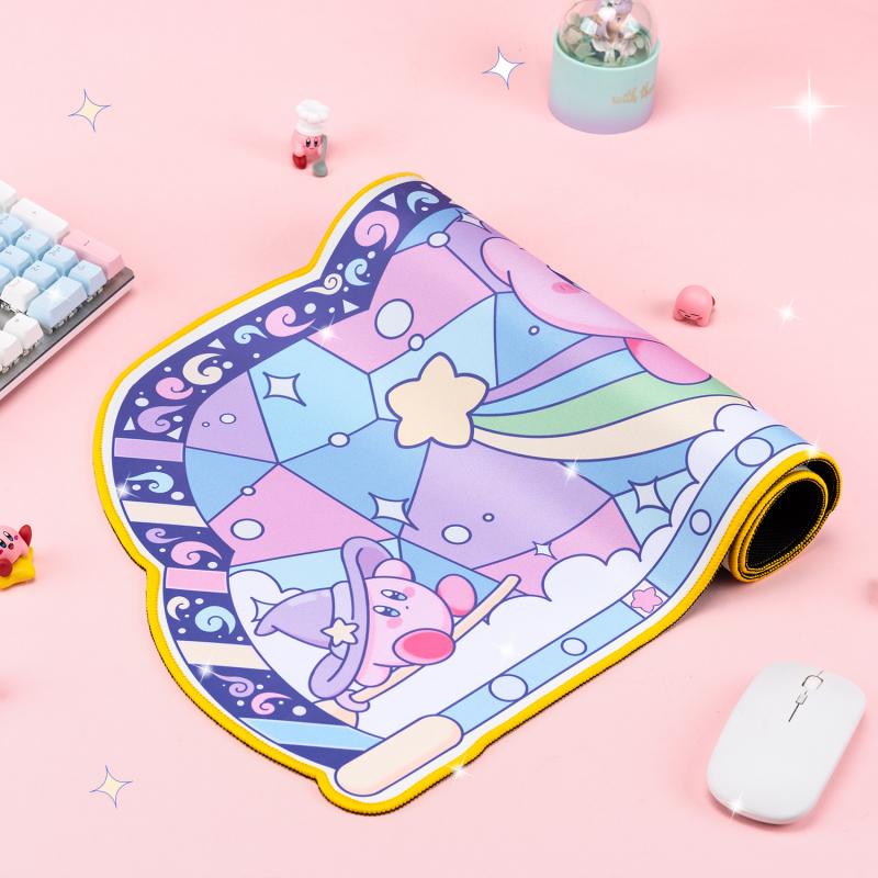 Kawaii Anime Kirbys Mouse Pad Cartoon Cute Plush Rug Blanket Student Huge Wrist Pad Non Slip 1 - Kirby Plush