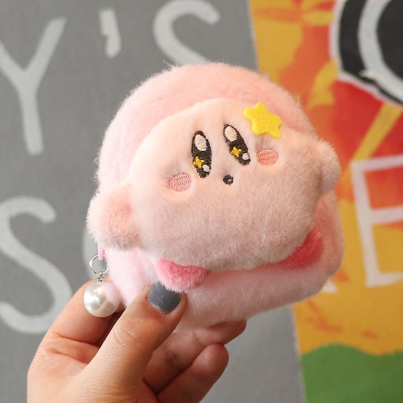 Kawaii Anime Kirbys Plush Zero Wallet Cartoon Cute Plush Doll Backpack Pendant Mini Headset Bag Storage 1 - Kirby Plush