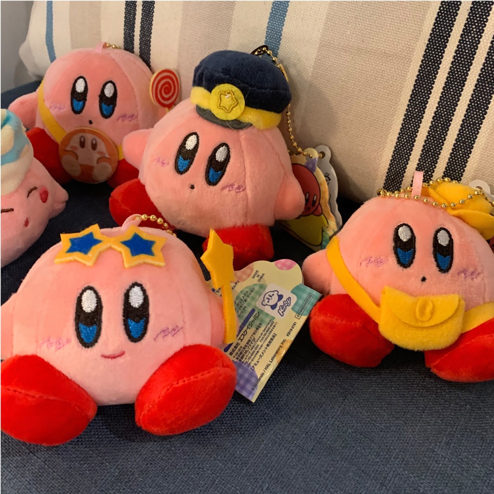 Kawaii Star Kirby Plush Doll Pendant Children Schoolbag Key Chains Sweet Star Doll Home Decoration Birthday - Kirby Plush
