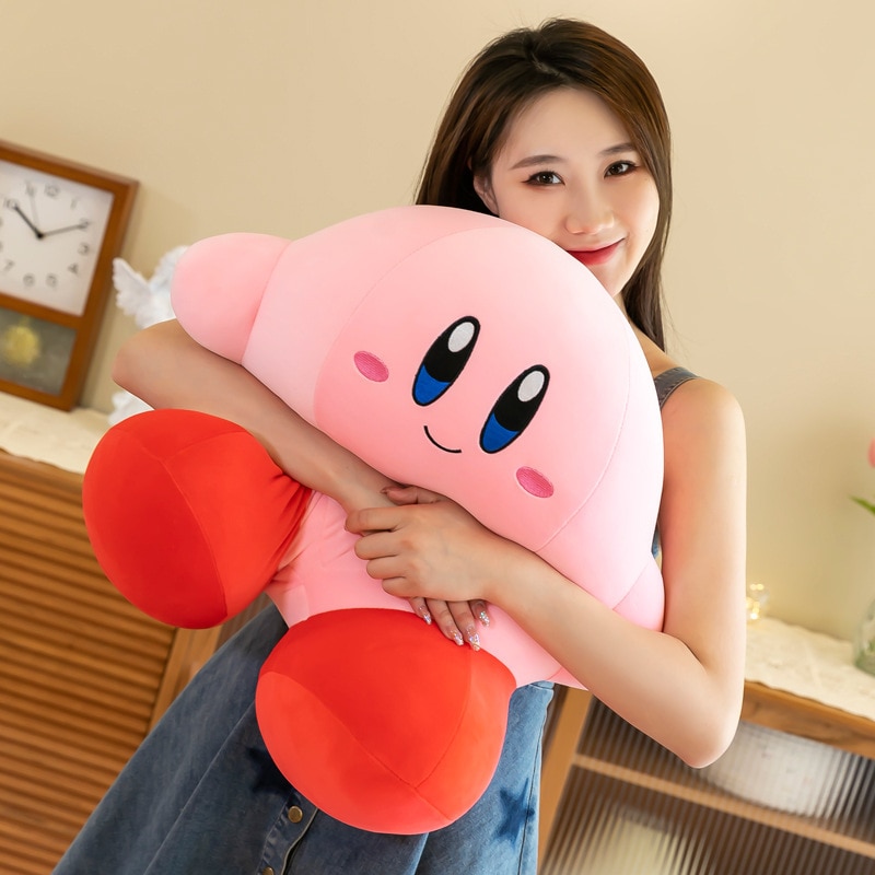 Kirby Anime Star Plush Toys Soft Stuffed Animal Doll Fluffy Pink Plush Doll Pillow Room Decoration 1 - Kirby Plush