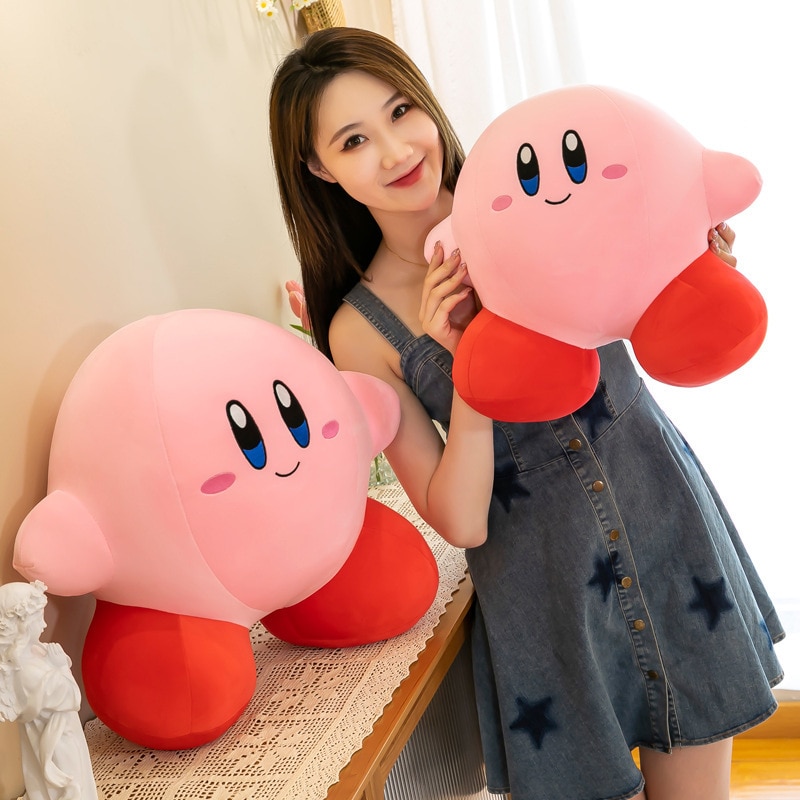 Kirby Anime Star Plush Toys Soft Stuffed Animal Doll Fluffy Pink Plush Doll Pillow Room Decoration 2 - Kirby Plush