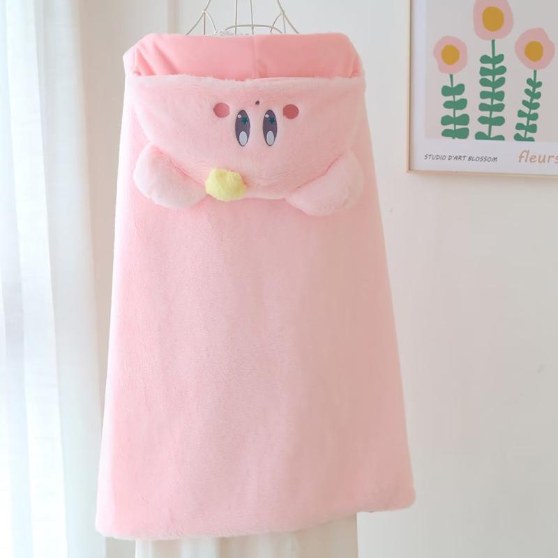 Kirby Cute Anime Kawaii Plush Cape Hooded Coat House Shawl Nap Blanket Quilt Girl Birthday Christmas 5 - Kirby Plush