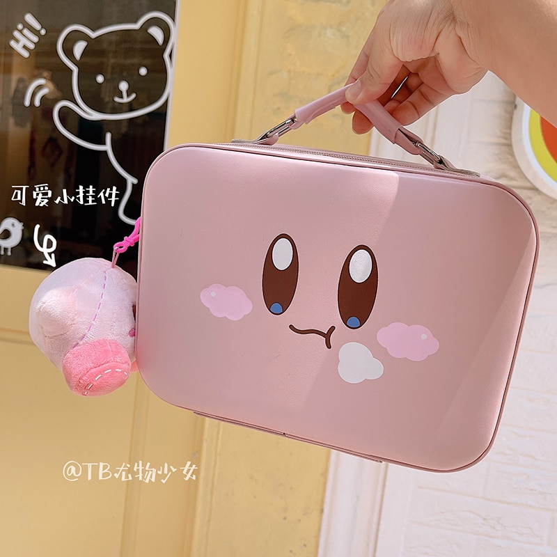 Kirby Kawaii Japanese Girl Heart Portable Cosmetic Box Large capacity Cosmetic Bag Travel Wash Bag Storage 2 - Kirby Plush