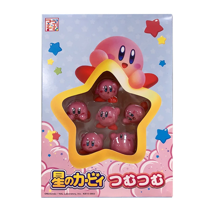 10pcs Mini Dolls Set Anime Game Star Kirby Pile Up Figure Toy Cartoon Action Figurine Stackable 5 - Kirby Plush