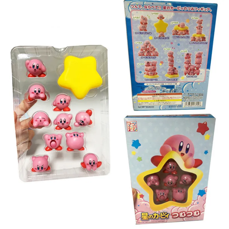10pcs Mini Dolls Set Anime Game Star Kirby Pile Up Figure Toy Cartoon Action Figurine Stackable - Kirby Plush