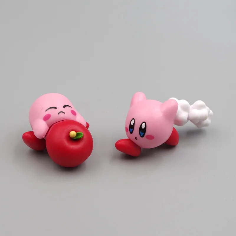 4 8pcs Anime Games Kirby Action Figures Toys Pink Cartoon Kawaii Kirby PVC Cute Figure Action 2 - Kirby Plush