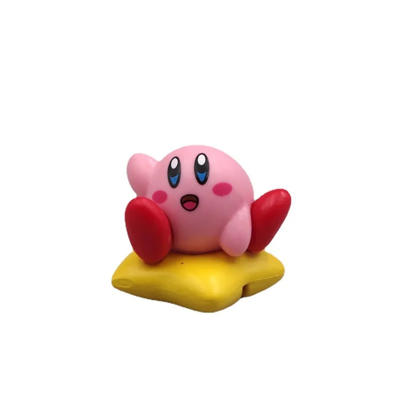 4 8pcs Anime Games Kirby Action Figures Toys Pink Cartoon Kawaii Kirby PVC Cute Figure Action 5 - Kirby Plush