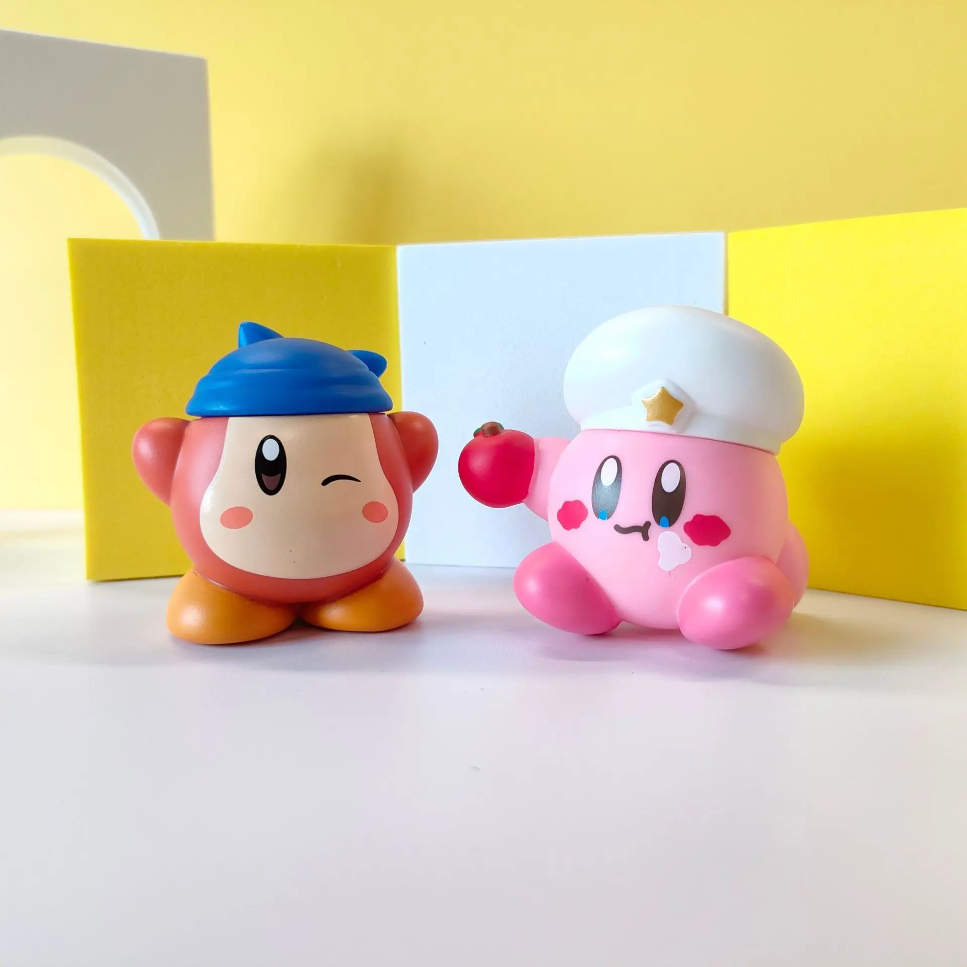 8Pcs Set Kirby Cartoon Anime Games Figure Pink Kirby Waddle Dee Doo Cute Collect Mini Toys 1 - Kirby Plush
