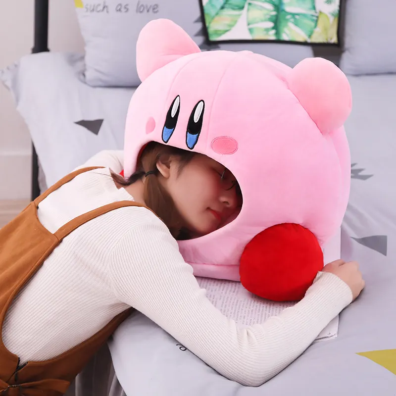 Anime Games Kirby Peripheral Cartoon Plush Doll Funny Nap Pillow Soft Pet Cat Nest Kawaii Kirby - Kirby Plush