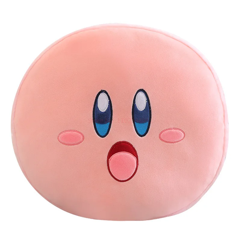 Anime Kirby Plush Toys Kawaii Cute Circular Pink Sofa Bed Pillow Cartoon Dolls Soft Stuffed Peluche 4 - Kirby Plush