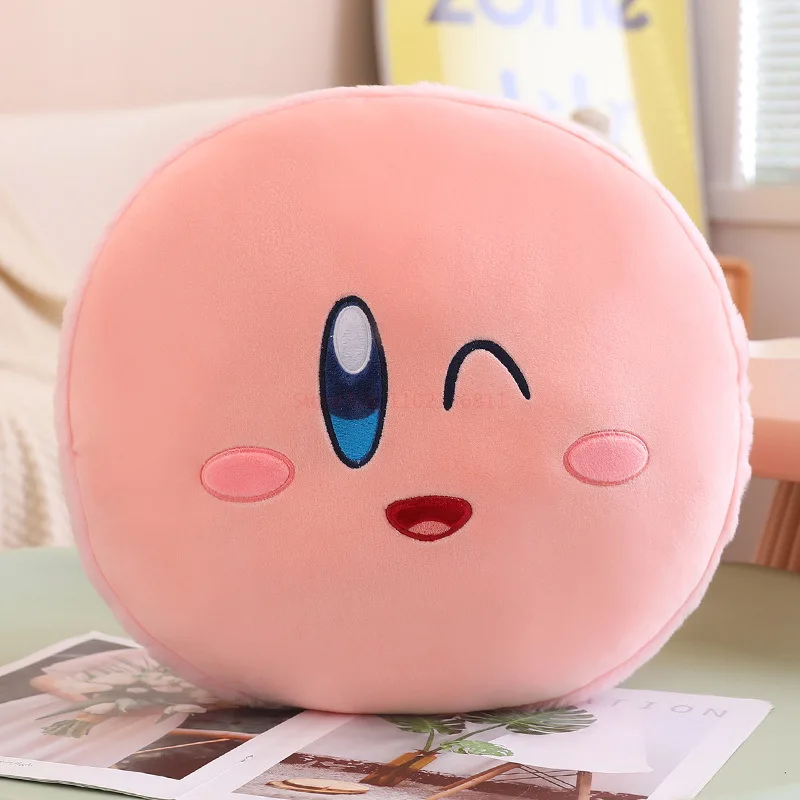 Anime Kirby Plush Toys Kawaii Cute Circular Pink Sofa Bed Pillow Cartoon Dolls Soft Stuffed Peluche 5 - Kirby Plush