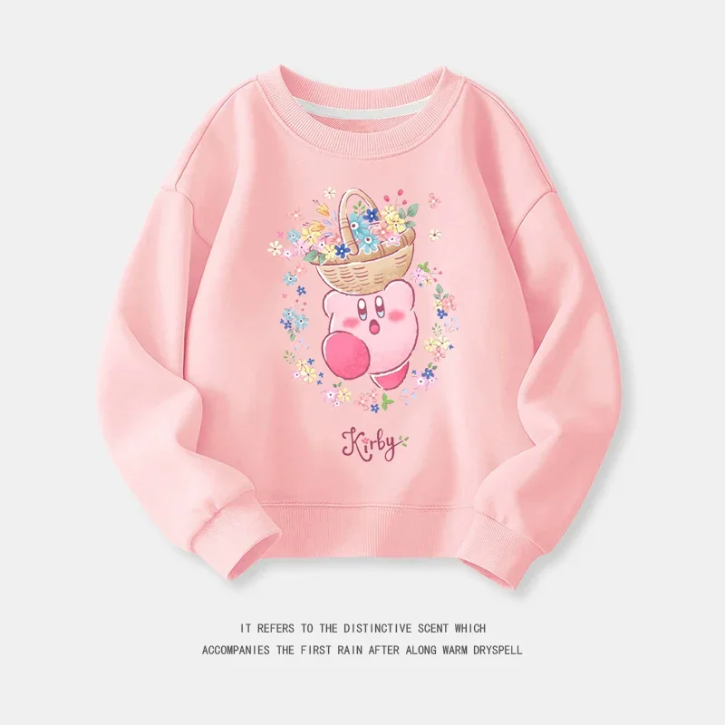 Cartoon Anime Kirby Waddle Dee Children Hoodie Pullover Cute Kids Girls Spring Autumn Clothing Tops Sweater 1 - Kirby Plush