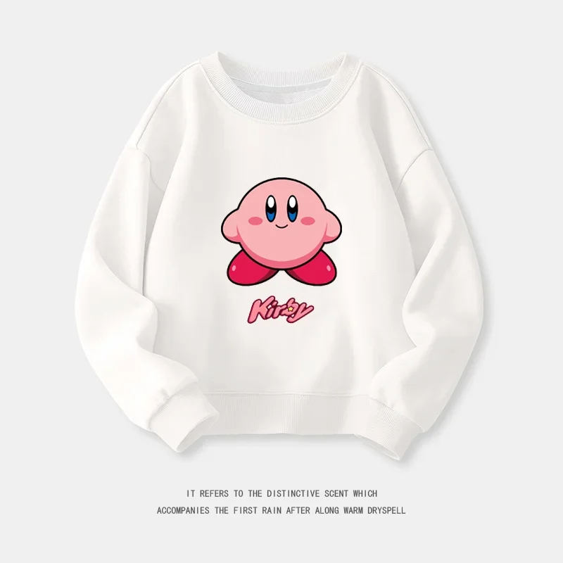 Cartoon Anime Kirby Waddle Dee Children Hoodie Pullover Cute Kids Girls Spring Autumn Clothing Tops Sweater 2 - Kirby Plush