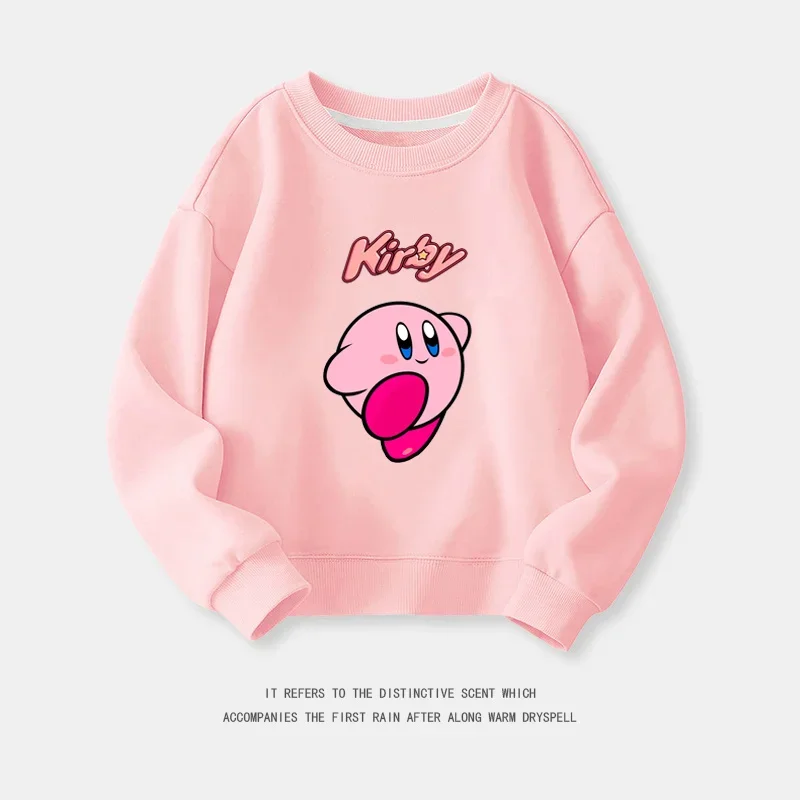 Cartoon Anime Kirby Waddle Dee Children Hoodie Pullover Cute Kids Girls Spring Autumn Clothing Tops Sweater 3 - Kirby Plush