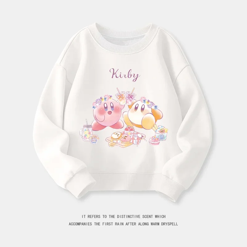 Cartoon Anime Kirby Waddle Dee Children Hoodie Pullover Cute Kids Girls Spring Autumn Clothing Tops Sweater 4 - Kirby Plush