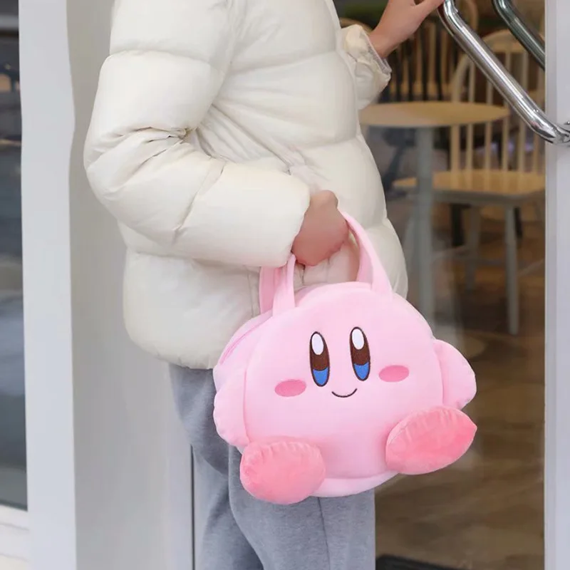 Cartoon Kirby Plush Toys Girls Sweet Pink Kirby Backpack Women Messenger Bag Coin Purse Mobile Phone 1 - Kirby Plush
