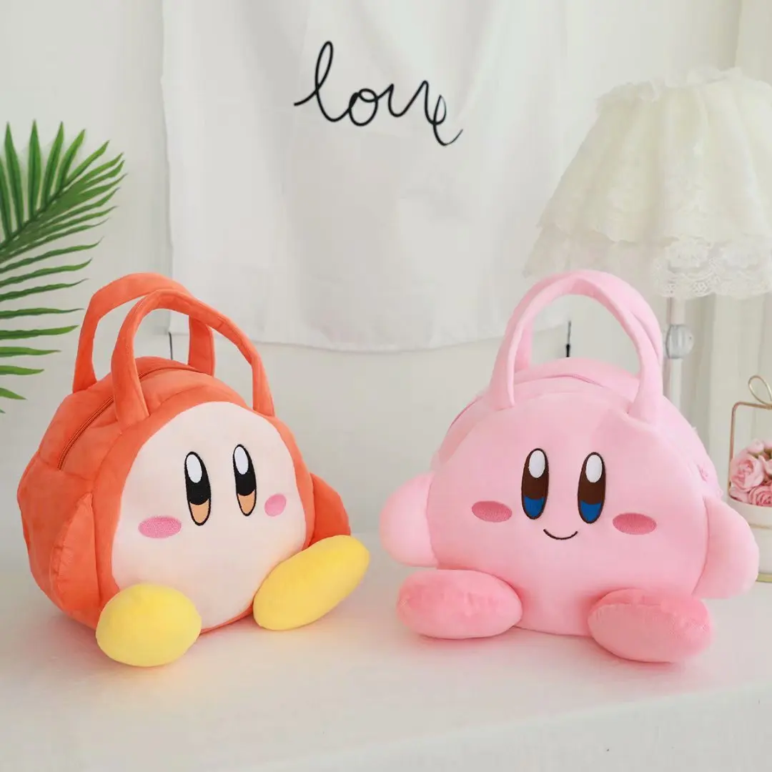Cartoon Kirby Plush Toys Girls Sweet Pink Kirby Backpack Women Messenger Bag Coin Purse Mobile Phone 3 - Kirby Plush