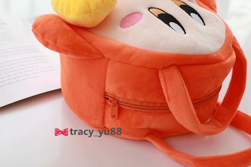 Cartoon Kirby Plush Toys Girls Sweet Pink Kirby Backpack Women Messenger Bag Coin Purse Mobile Phone 5 - Kirby Plush