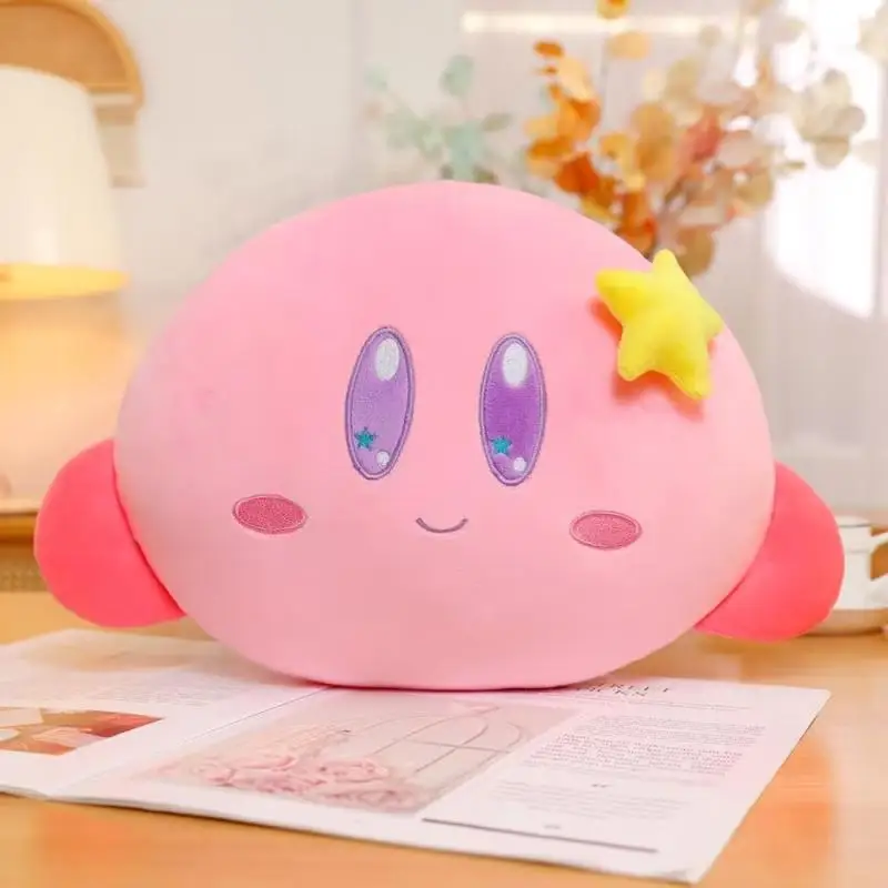Kawaii Anime Star Kirby Series Plush Toy Cartoon Car Neck Pillow Headrest Creative Kirby Eyemask Seat 5 - Kirby Plush