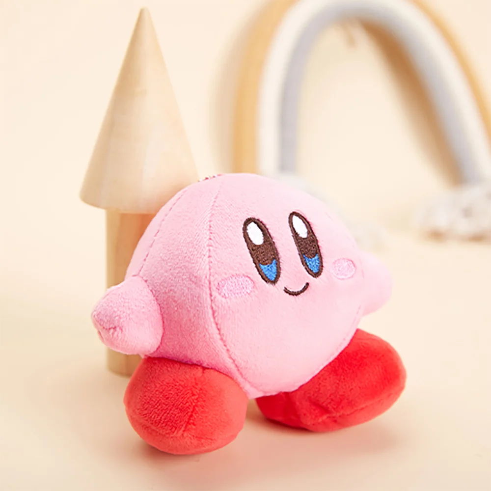 Kirby Keychain Kawaii 12Cm Cartoon Pink Star Keyring Soft Stuffed Plush Toys Cute Gifts Plushies For 1 - Kirby Plush