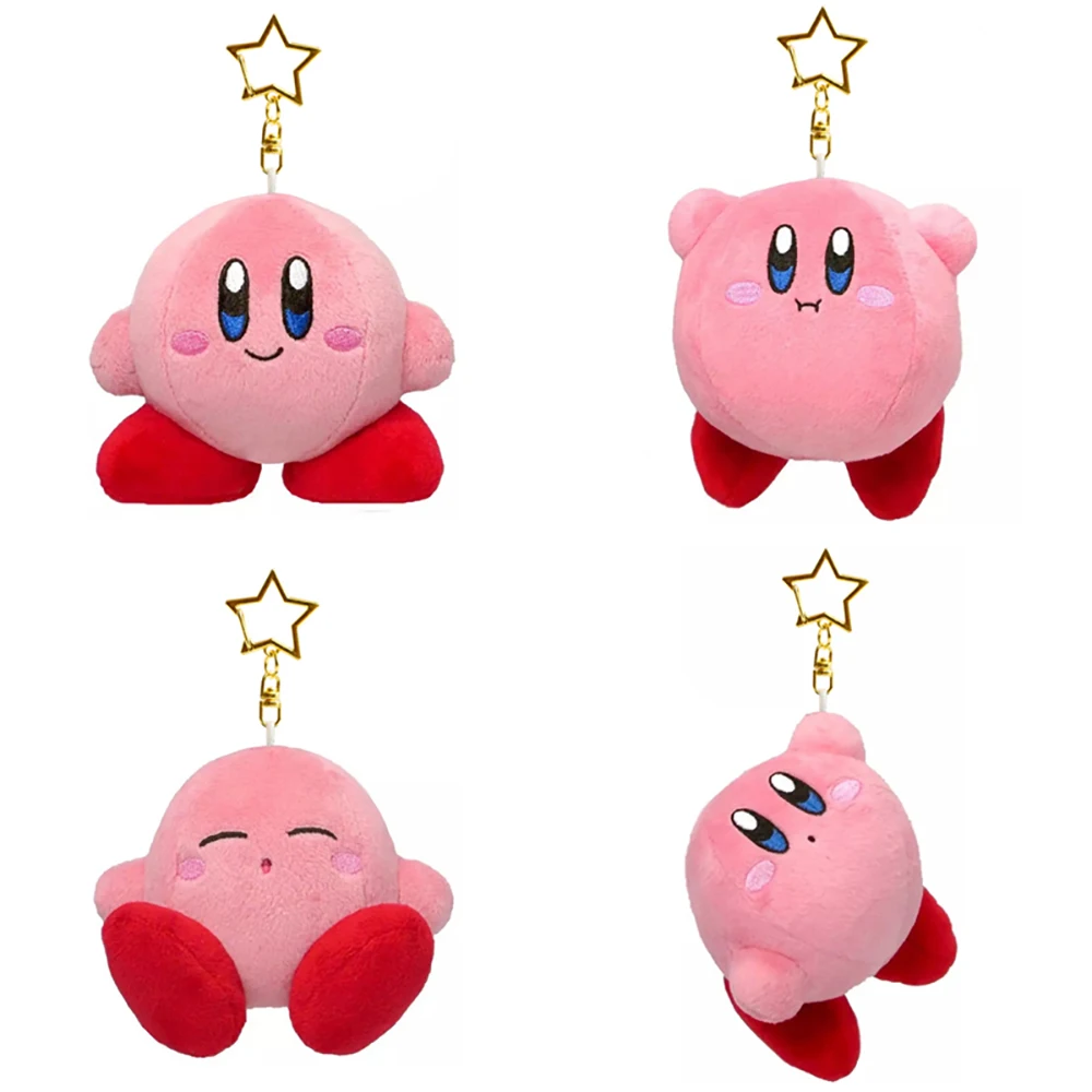 Kirby Keychain Kawaii 12Cm Cartoon Pink Star Keyring Soft Stuffed Plush Toys Cute Gifts Plushies For 2 - Kirby Plush