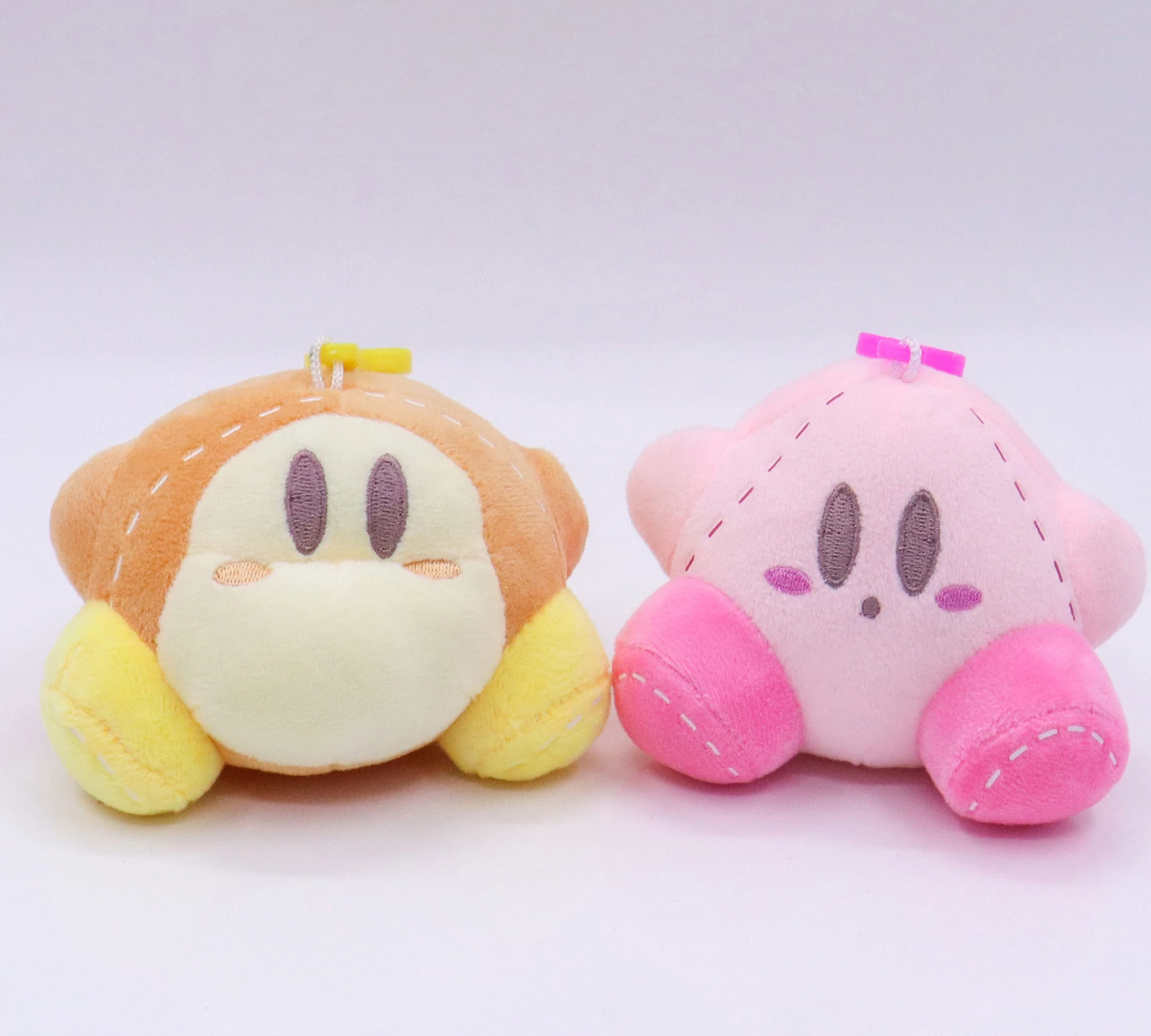 Kirby Keychain Kawaii 12Cm Cartoon Pink Star Keyring Soft Stuffed Plush Toys Cute Gifts Plushies For 4 - Kirby Plush