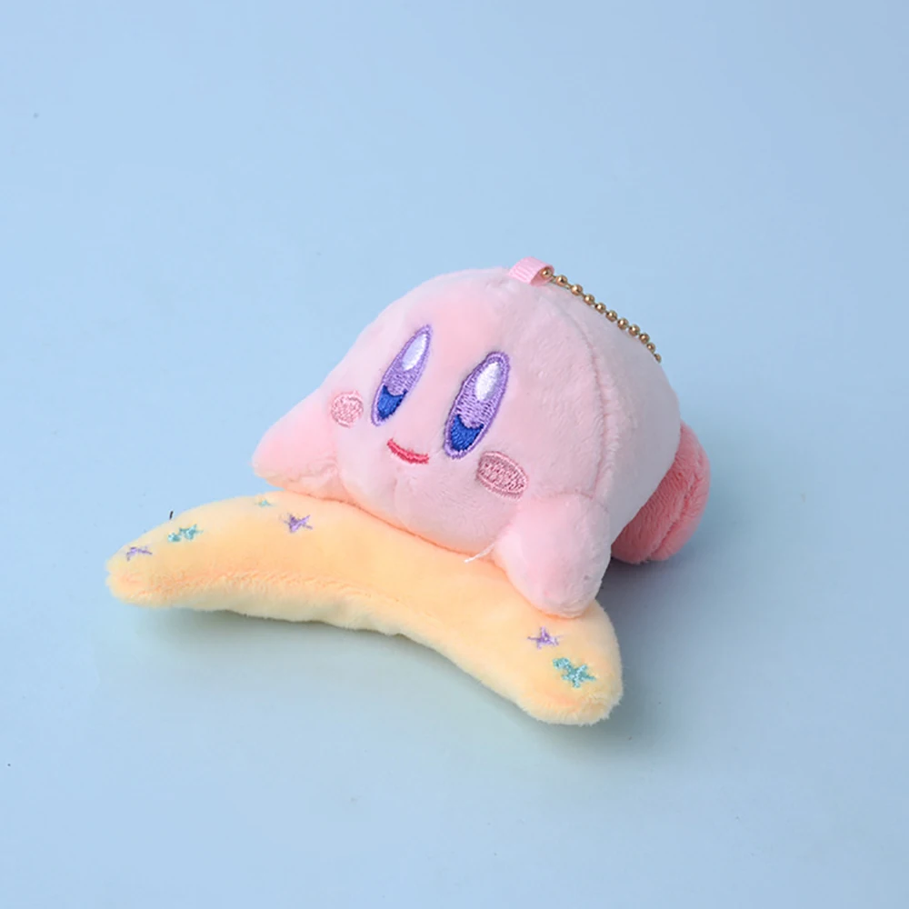 Kirby Keychain Kawaii 12Cm Cartoon Pink Star Keyring Soft Stuffed Plush Toys Cute Gifts Plushies For 5 - Kirby Plush