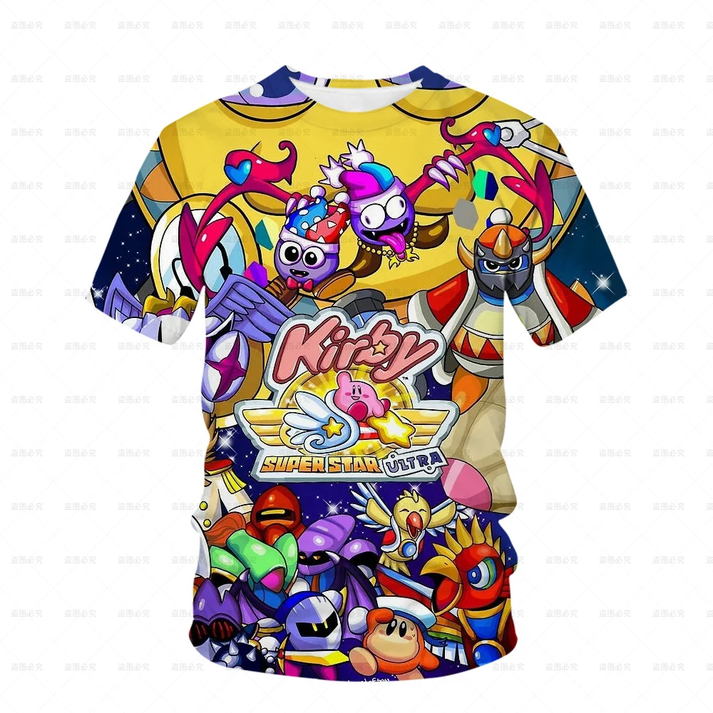 New Girls 3D Kirby Print T shirts Cute Kirbys Tshirt Girls Summer Tees Top Clothing Children 2 - Kirby Plush