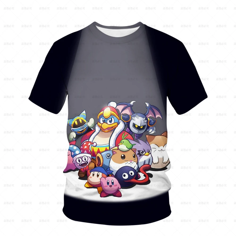 New Girls 3D Kirby Print T shirts Cute Kirbys Tshirt Girls Summer Tees Top Clothing Children 5 - Kirby Plush