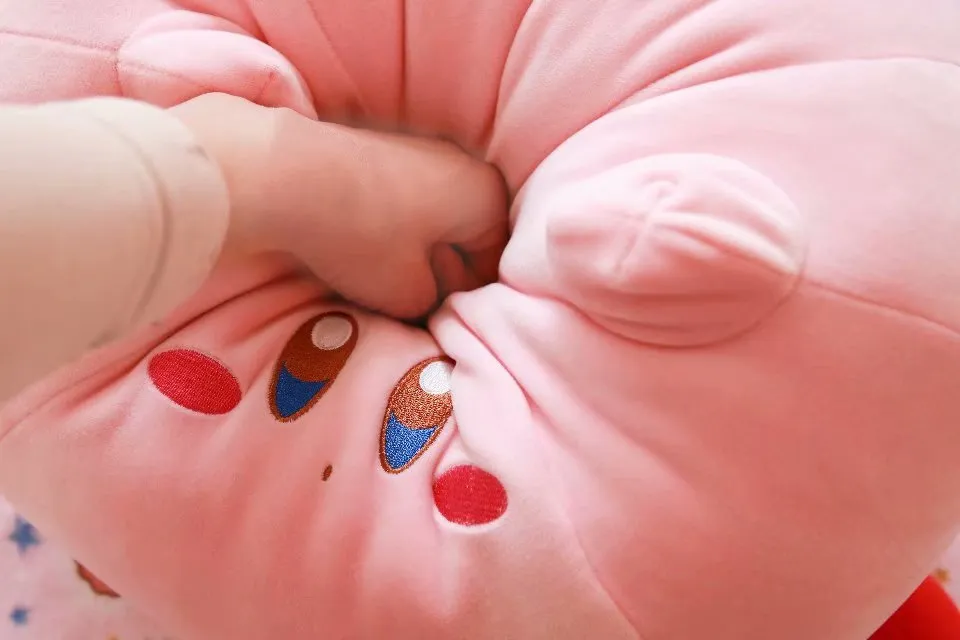 New Kirby Pillow Cartoon Cute Plush Doll Stuffed Animal Peripheral Children s Birthday Gift Home Stuffed 1 - Kirby Plush
